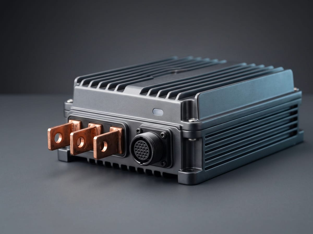 HILMIL motor controller with power terminals and signal connector